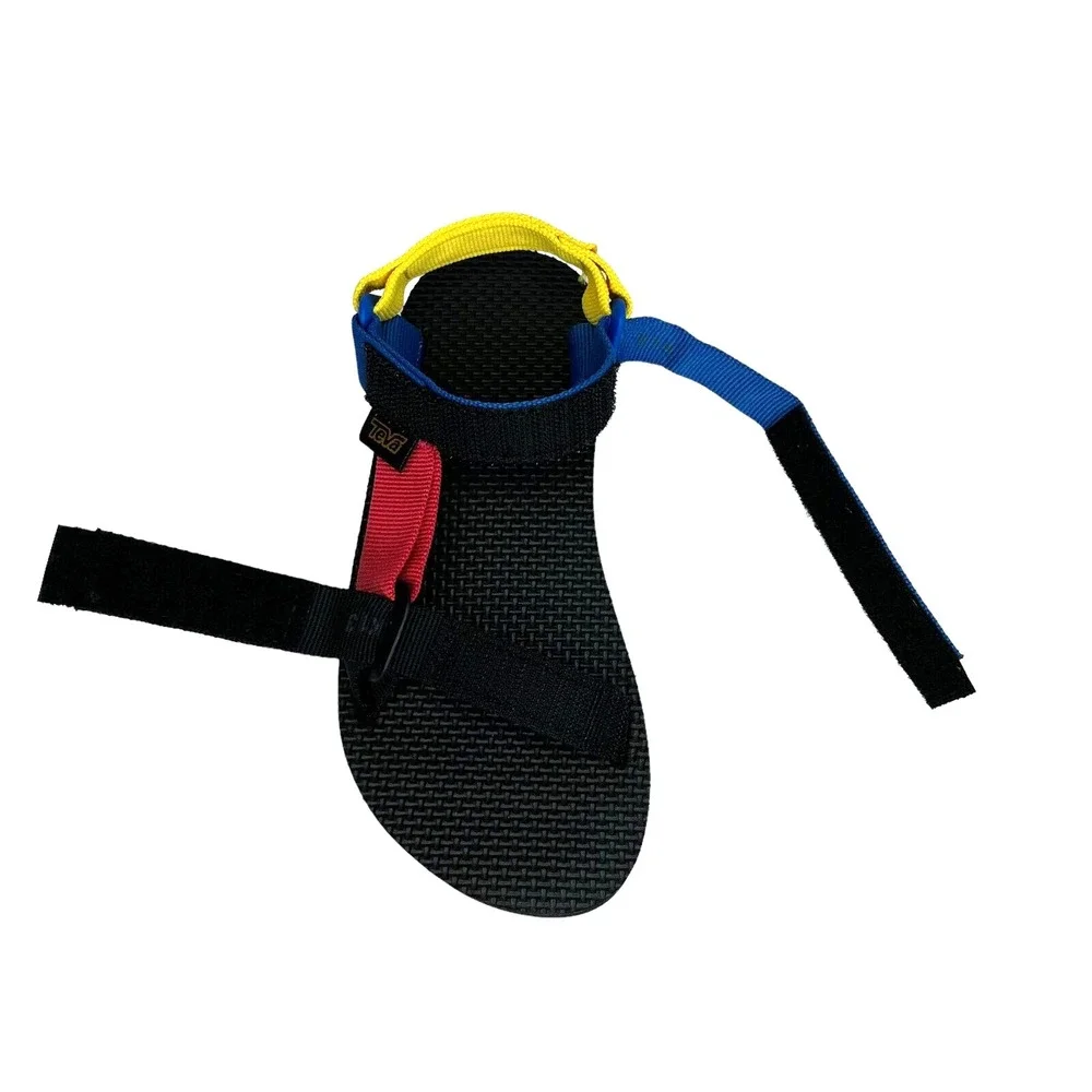 Teva Toddler Boys Girls Sport Sandal Size 8 Black-Multi Adjust‎ Straps Open Toe